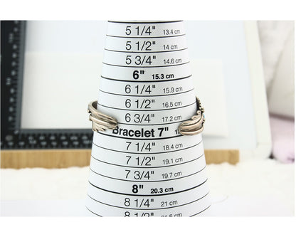 Vintage Navajo Bracelet 925 Silver Blue Turquoise Signed Russell Sam