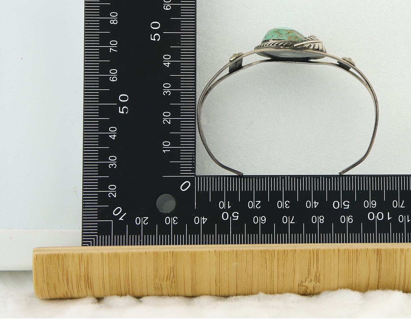 Vintage Navajo Bracelet 925 Silver Turquoise Handmade Authentic Signed 0434