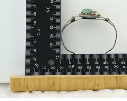 Vintage Navajo Bracelet 925 Silver Turquoise Handmade Authentic Signed 0434