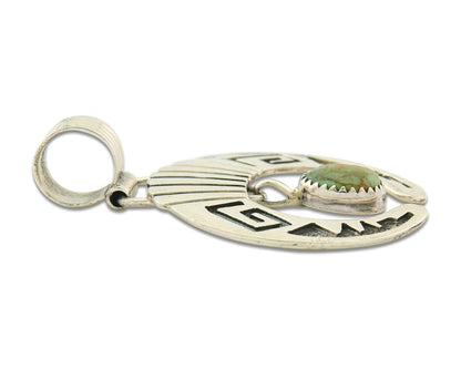 Navajo Sterling Silver Necklace Pendant Handmade Authentic Vintage Signed C