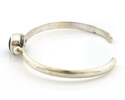Navajo Cuff Bracelet Sterling Silver Natural Mined MOP Native Artist