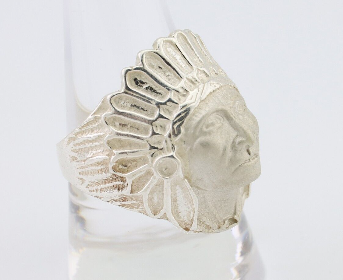 Indian Chief Ring 925 Sterling Silver SOLID CAST 925 STERLING SILVER Size 9.75