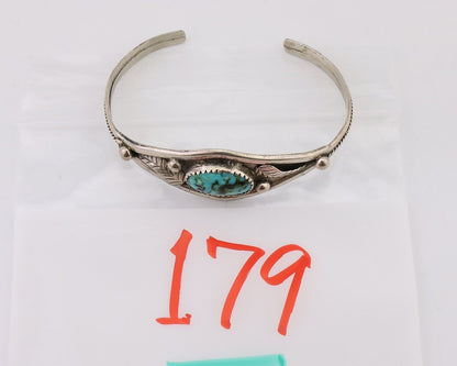 Navajo Handmade Bracelet 925 Silver Arizona Turquoise Native American C.80's
