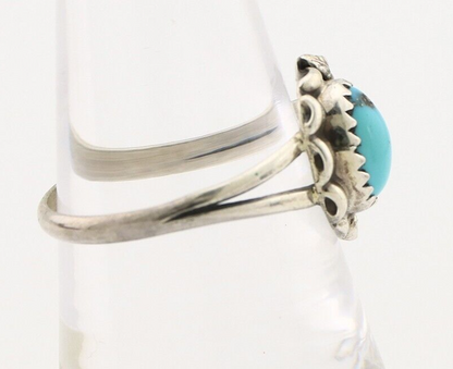 Navajo Ring 925 Silver Turquoise Artist Signed SkyStone Creations C.80's