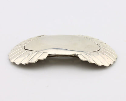 Women's Navajo Hair Clip Hand Stamped 925 Silver Artist Signed C Montoya C.80's