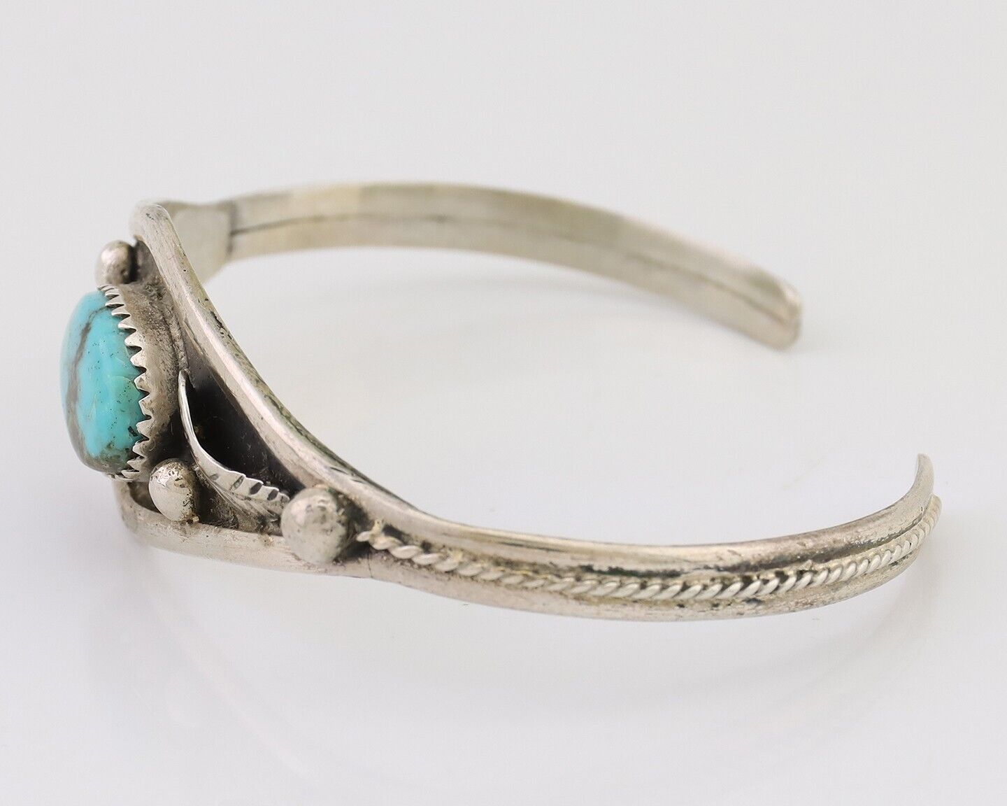 Navajo Handmade Bracelet 925 Silver Arizona Turquoise Native American C.80's