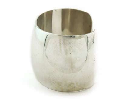 Navajo Cuff Bracelet Sterling Silver Vintage Handmade Signed NS