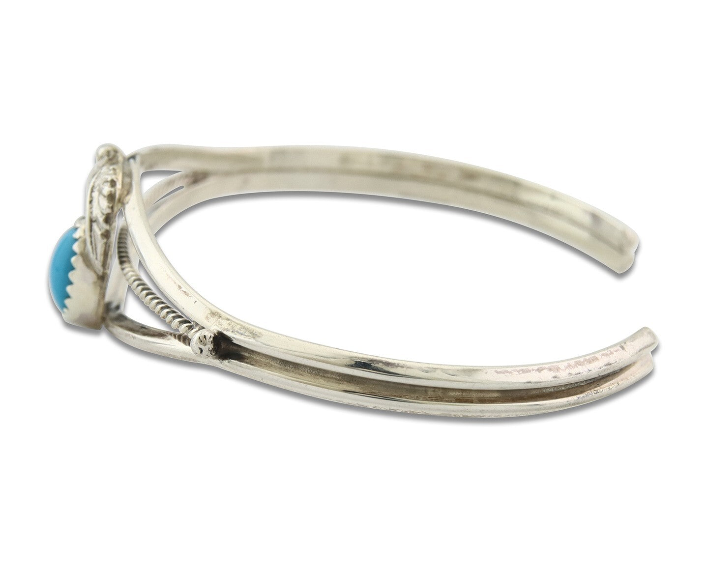Vintage Navajo Bracelet 925 Silver Blue Turquoise Handmade