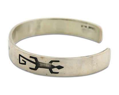 Vintage Hopi Bracelet 925 Silver Signed MLK Authentic Traditional