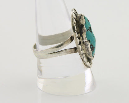 Navajo Handmade Ring 925 Silver Turquoise Native American Artist C.80's