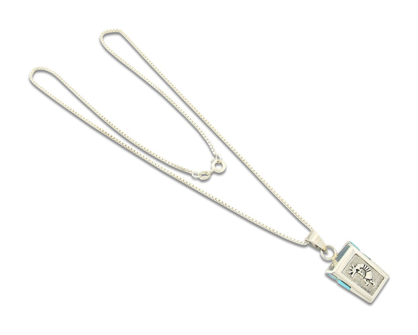 Navajo Sterling Silver Necklace Handmade Authentic Vintage Signed Leonard Jim