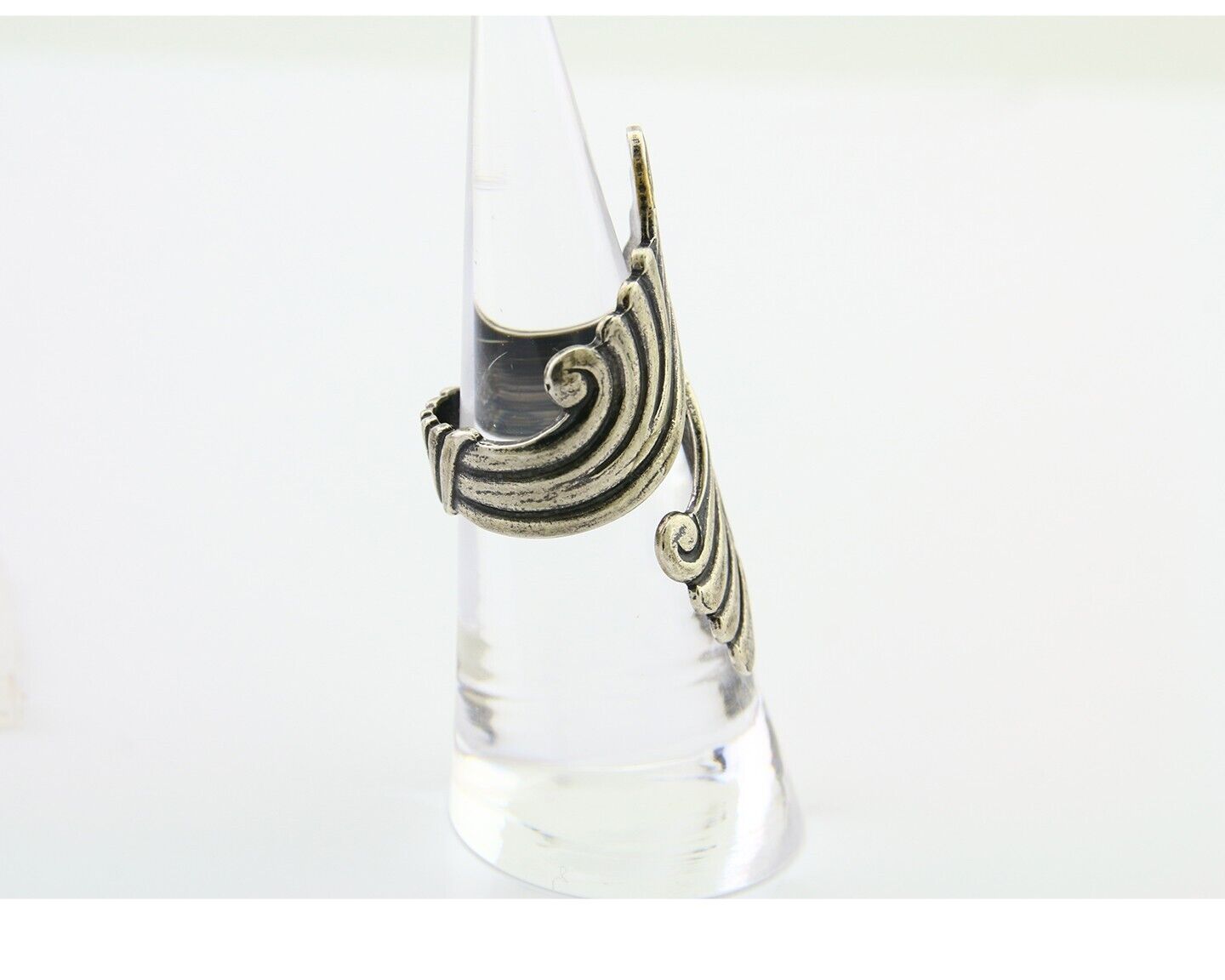 Navajo Adjustable Full Finger Ring 925 Silver Native American Size 5-9 C.80's