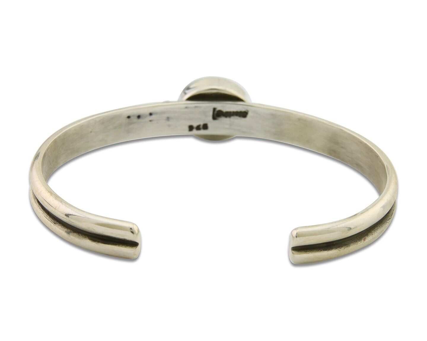 Navajo Bracelet 925 Silver Turquoise Cuff Native American Artist C.80's