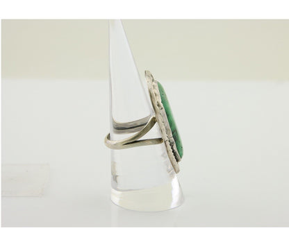 Navajo Ring 925 Silver Natural Turquoise Native American Artist C.80's