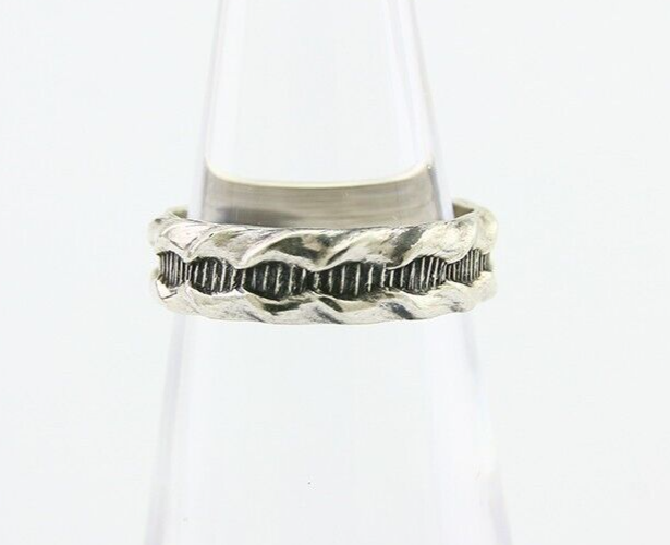 Navajo Handmade Ring 925 Silver Native American Size 4.5 C.80's