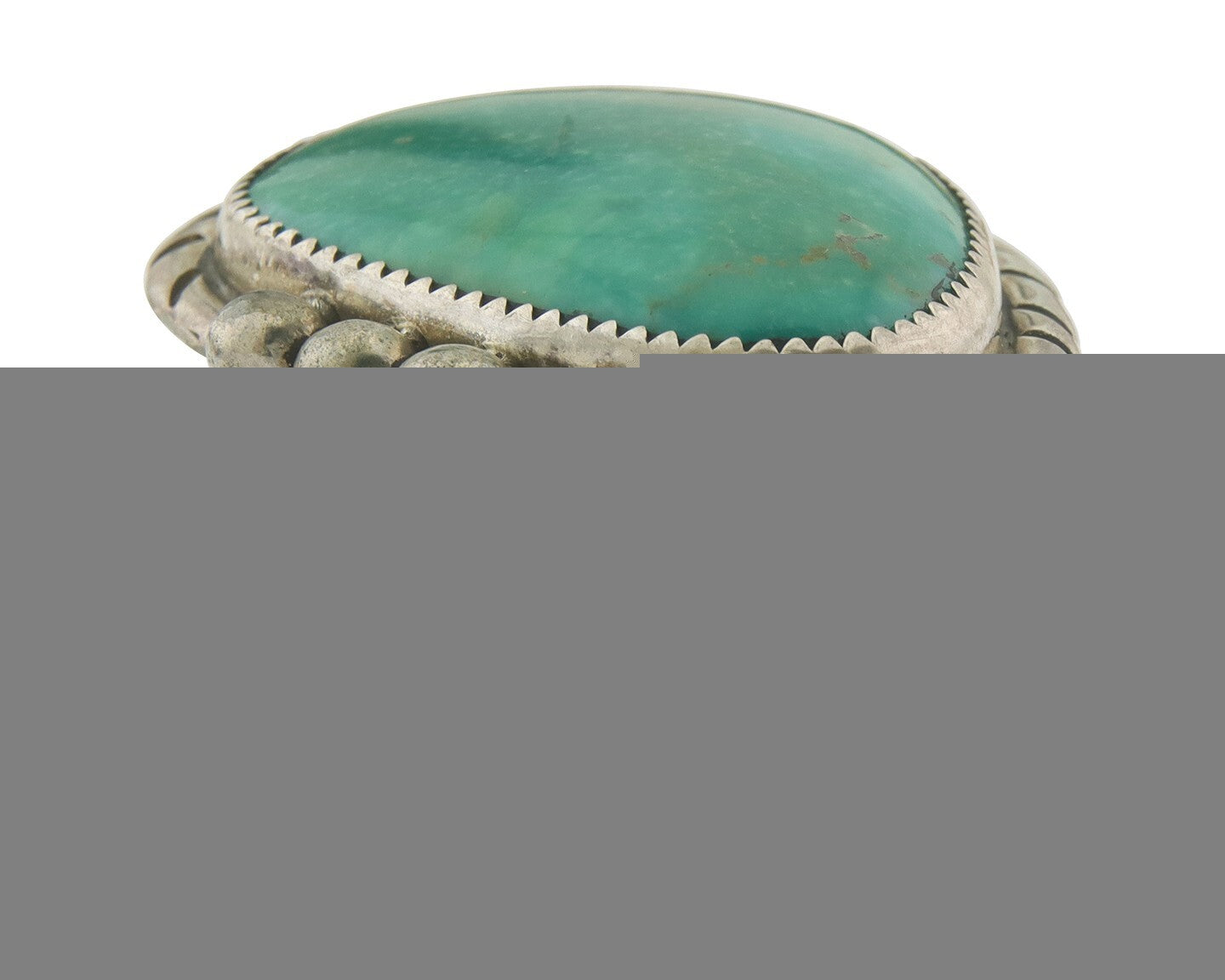 Vintage Navajo Ring 925 Sterling Turquoise Signed Richard Hoskie Size 10.5