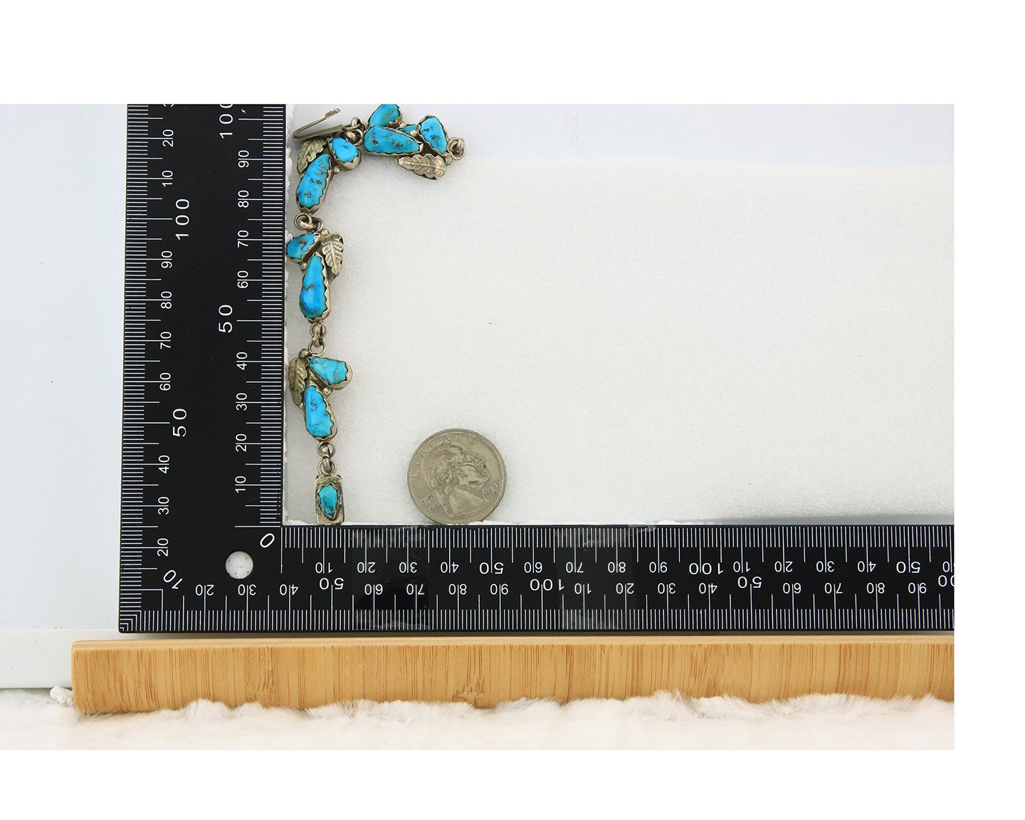 Vintage Zuni Bracelet Sterling Silver Turquoise Handmade Signed A. Cheama