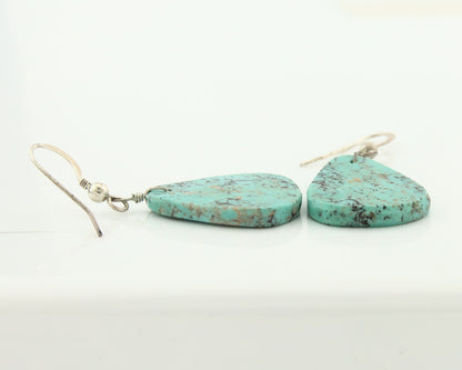 Santao Domingo Earrings Sterling Silver Turquoise Dangle Vintage Authentic