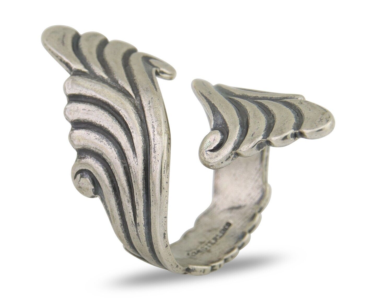 Navajo Adjustable Full Finger Ring 925 Silver Native American Size 5-9 C.80's