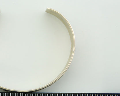 Navajo Bracelet 925 Silver Handmade Cuff Artist Signed Tom Billy C.80's