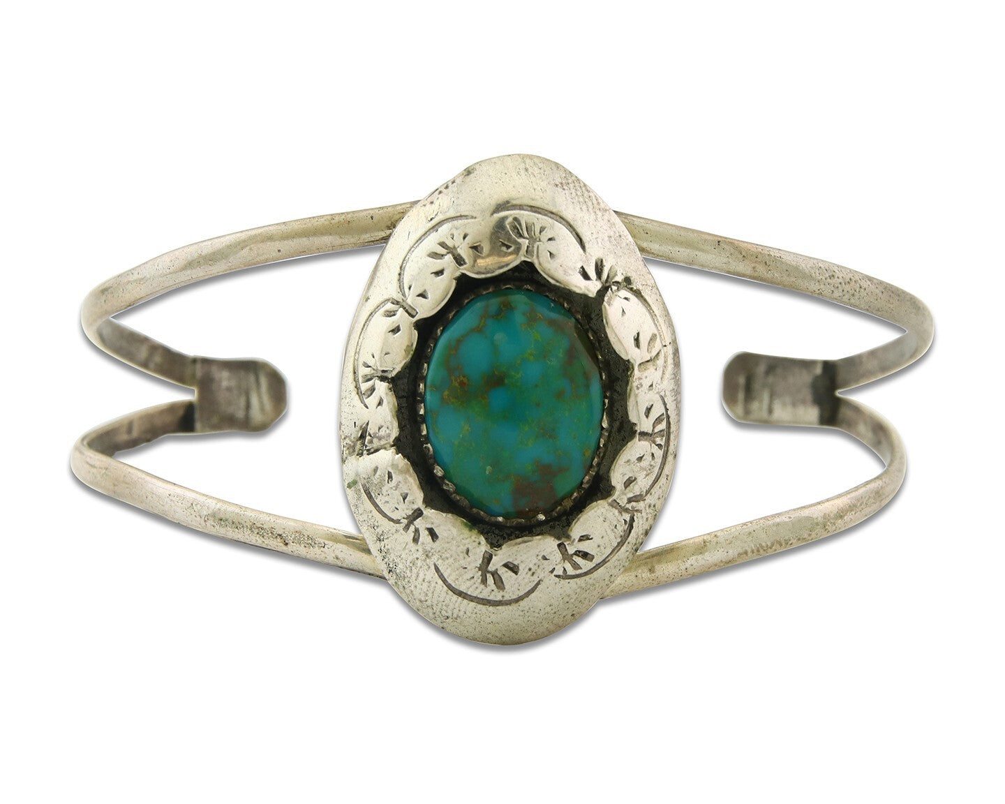 Vintage Navajo Bracelet 925 Silver Turquoise Handmade Authentic Native American