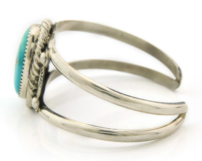 Navajo Cuff Bracelet Sterling Silver Turquoise Native Artist Signed Randy Boyd