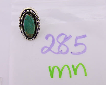 Navajo Ring 925 Silver Natural Blue Turquoise Native American Artist C.80's