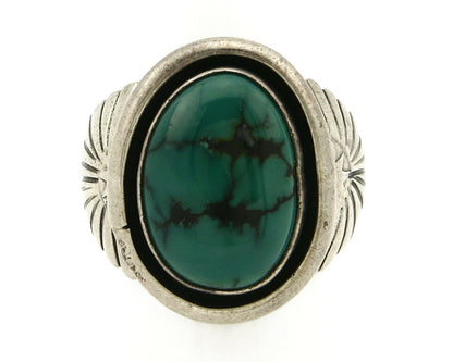 Navajo Ring .925 SOLID Silver China Mountain Turquoise Signed Doug Zachary C.80