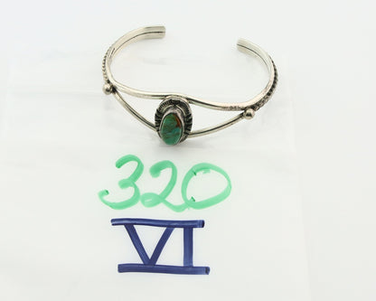 Vintage Navajo Bracelet 925 Silver Turquoise Traditional Handmade Signed Gecko