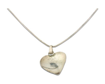 Navajo Sterling Silver Necklace Authentic Turquoise Vintage Handmade Artist ES