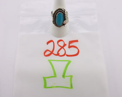 Navajo Handmade Ring 925 Silver Turquoise Artist Signed J C.80's