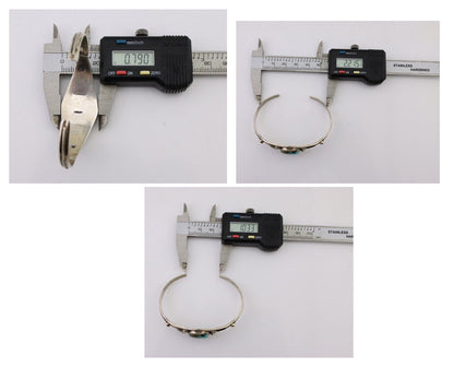 Navajo Handmade Bracelet 925 Silver Arizona Turquoise Native American C.80's