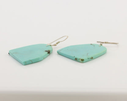 Santo Domingo Earrings 925 Silver Natural Turquoise Native Artist C.80's