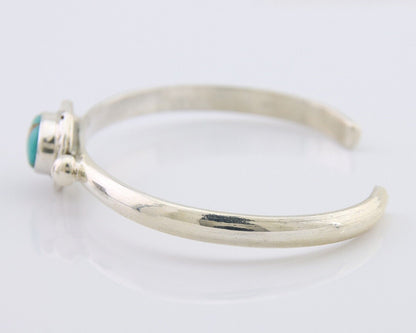 Navajo Bracelet 925 Silver Natural Turquoise Native American Artist C.80's