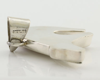 Navajo Spirit Bear Pendant 925 Sterling Silver Native Artist C.80's