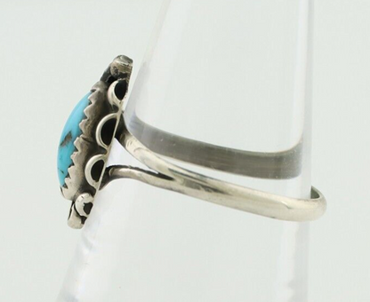 Navajo Handmade Ring 925 Silver Sleeping Beauty Artist Signed SC C80s