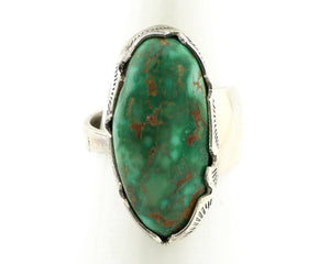 Navajo Ring 925 Silver Royston Turquoise Signed Lee Bennette C.80's