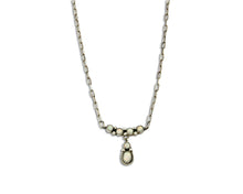 C.1990's Navajo Mae Bia Opal .925 Silver 5 Stone Necklace
