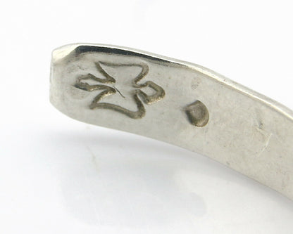 Navajo Bracelet .925 Silver Hand Stamped Arrow Head Artist Montoya C.80's