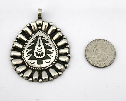 Navajo Pendant .925 Silver Signed Artist SD Circa 1980's