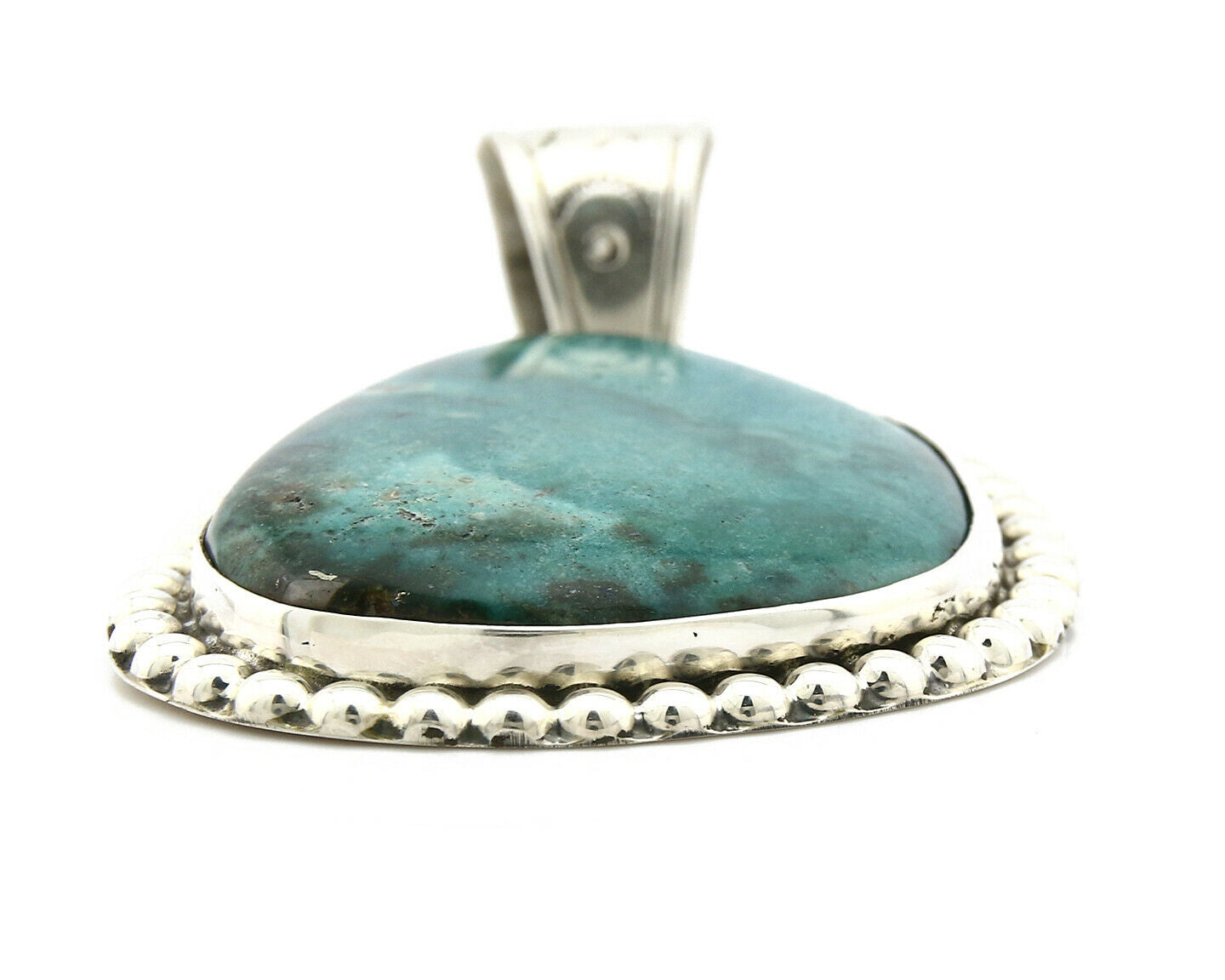 Navajo Pendant Turquoise Mountain .925 Silver Native American C.80's