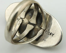 Navajo Ring 925 Silver Southwest Blue Turquoise Artist Signed Begay C.80's