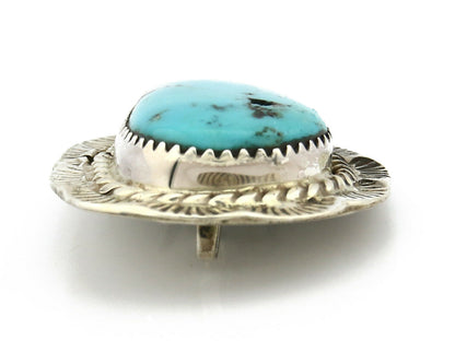 Navajo Pendant .925 Silver Arizona Turquoise Artist C.80's