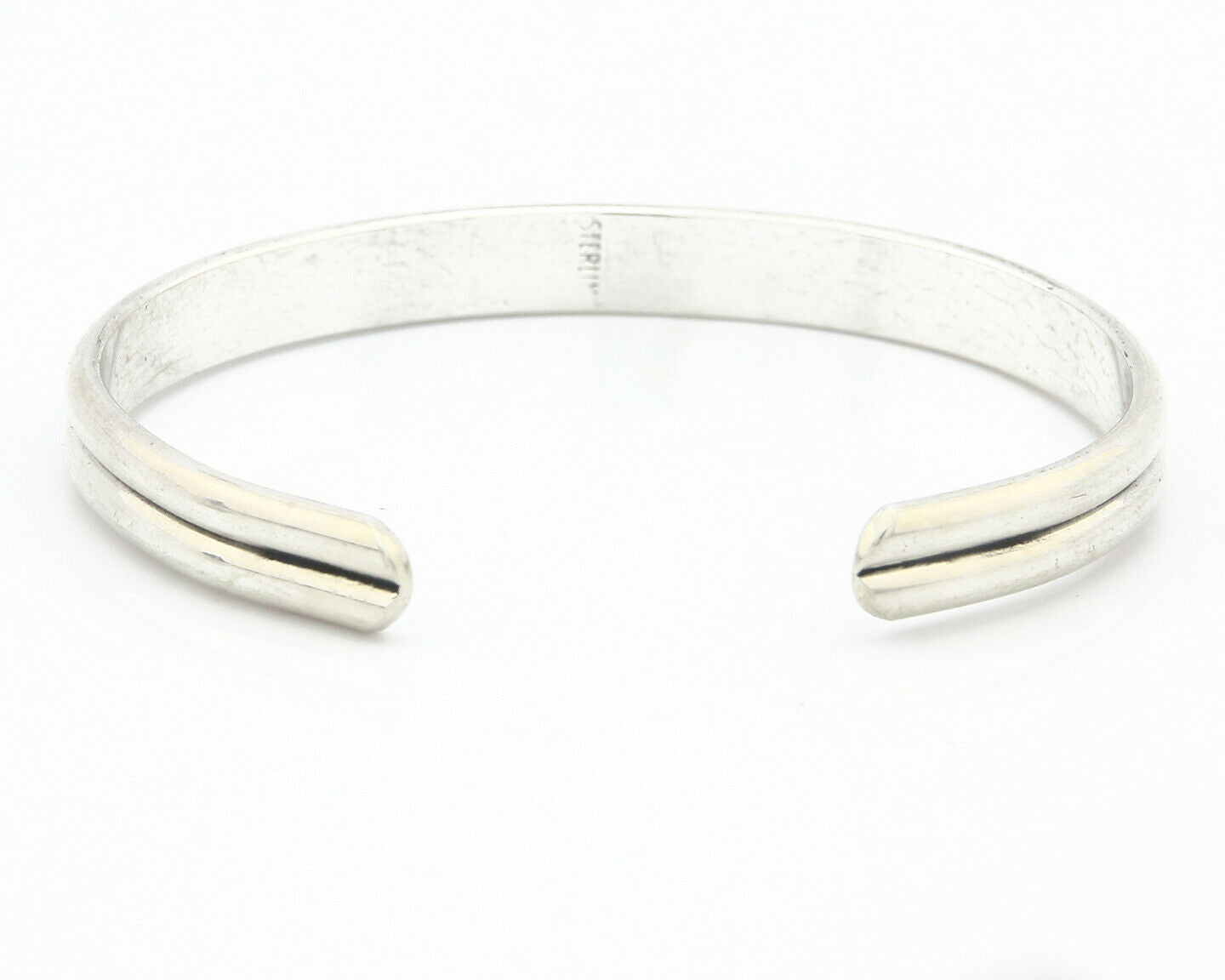 Navajo Bracelet .925 SOLID Silver Handmade Artist Tahe C. 1980's