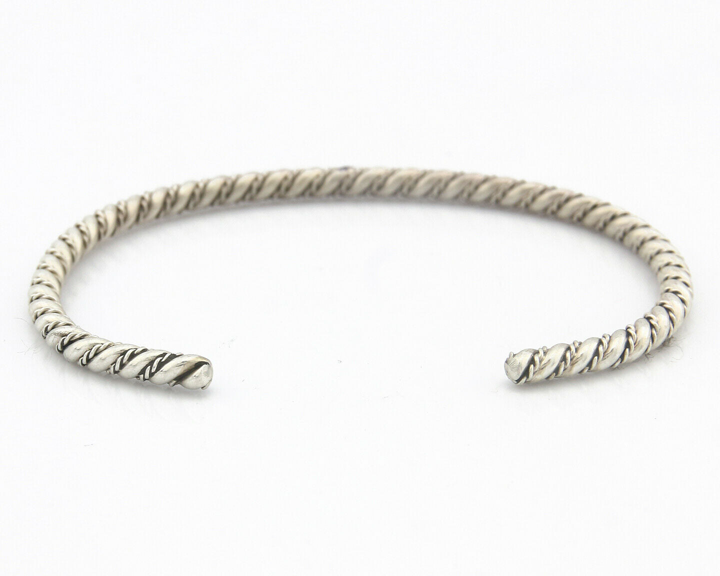 Navajo Bracelet .925 SOLID Silver Handmade Artist Tahe Circa Late 1980's