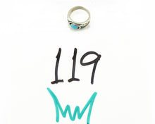 Navajo Handmade Ring 925 Silver Blue Turquoise & Coral Native American C.80's