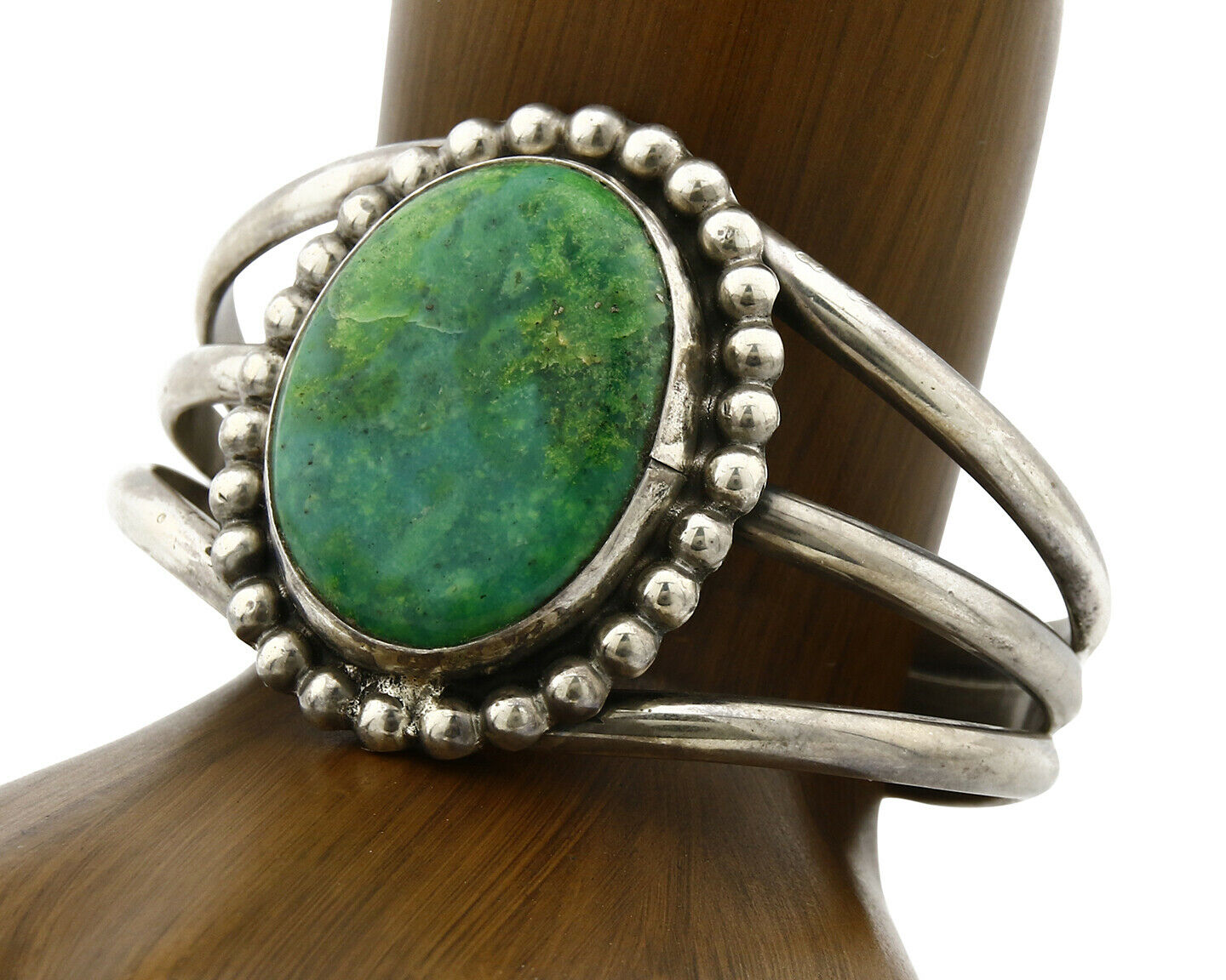 Women's .925 Silver Crescent Valley Turquoise Signed Jerry Roan C.80's