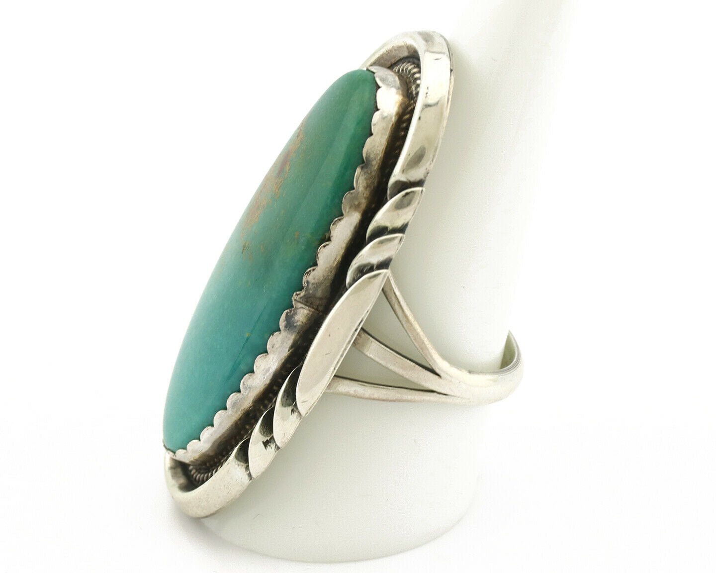 Navajo Ring .925 Silver Arizona Turquoise Artist Native American C.80's