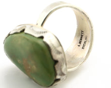 Navajo Ring 925 Silver Royston Turquoise Artist Signed L Benette C.80's