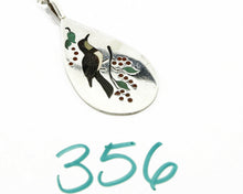 C.80-90's Navajo Henry & Linda Barber Inlaid Gemstone .925 Bird Necklace